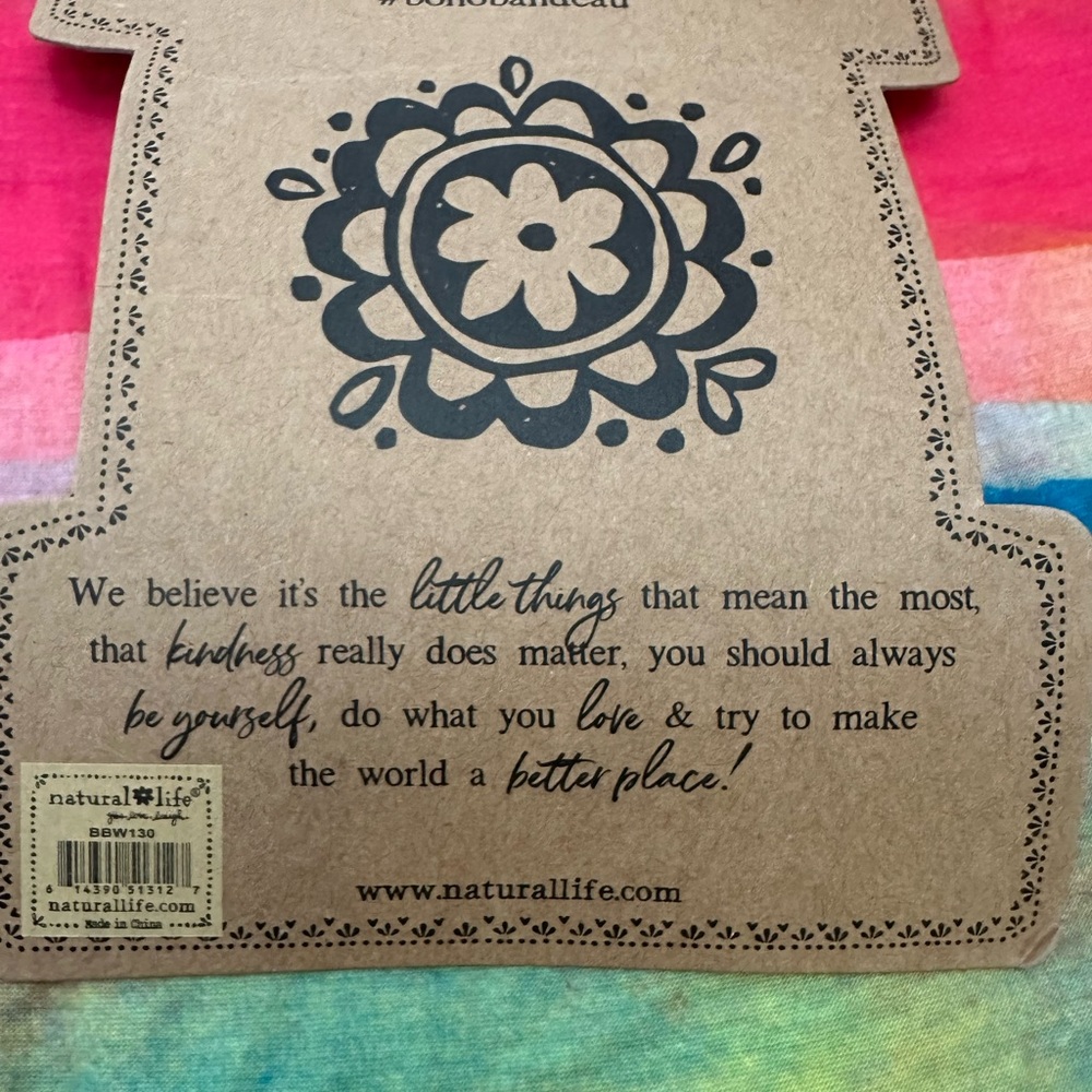 Natural Life Boho Bandeau in Rainbow Sorbet - Picture 10 of 13